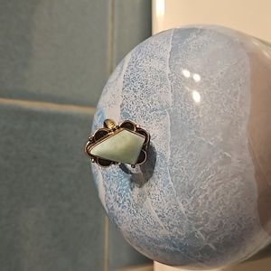 Beautiful Larimar stone in sterling silver